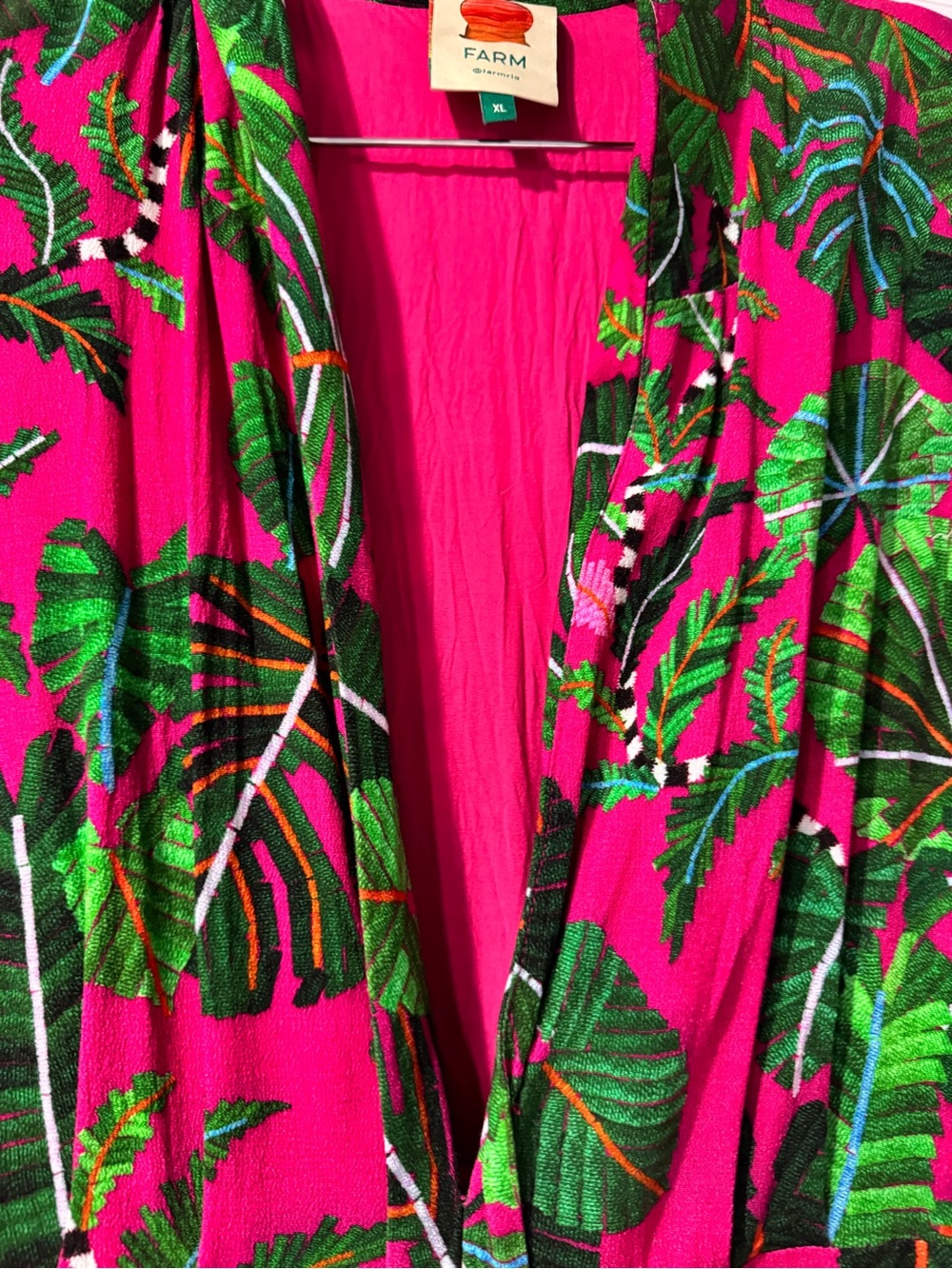 FARM Rio Hot Pink Tropical Maxi Dress - Picture 3 of 5